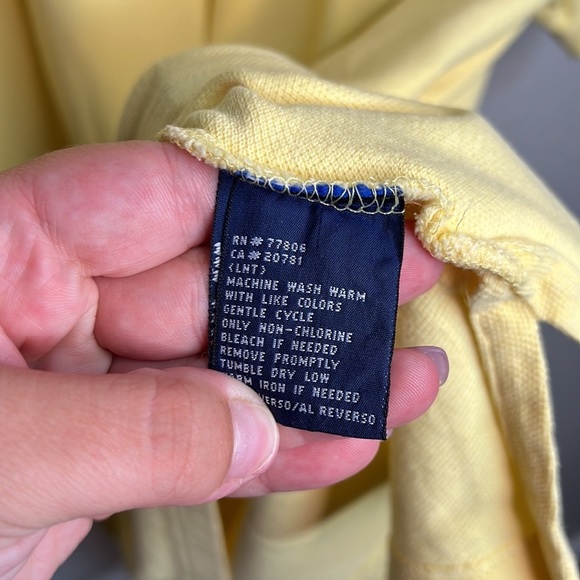 Yellow Tommy Hilfiger Polo Shirt - Picture 6 of 8